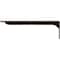 Ekena Millwork Embrey Steel Bracket, Antiqued Bronze 2"W x 20"D x 6 1/2"H BKTM02X20X06EBABZ - alternate 6